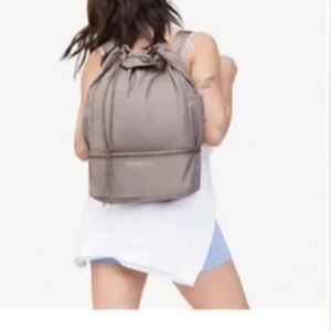 Beyond Yoga Tan Backpack Versatile and Stylish